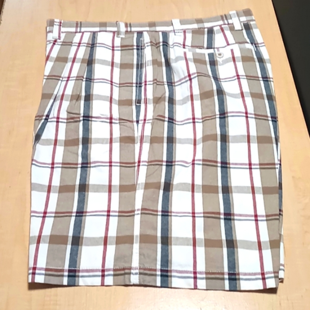 Vintage Savane Pleated Front Casual Shorts